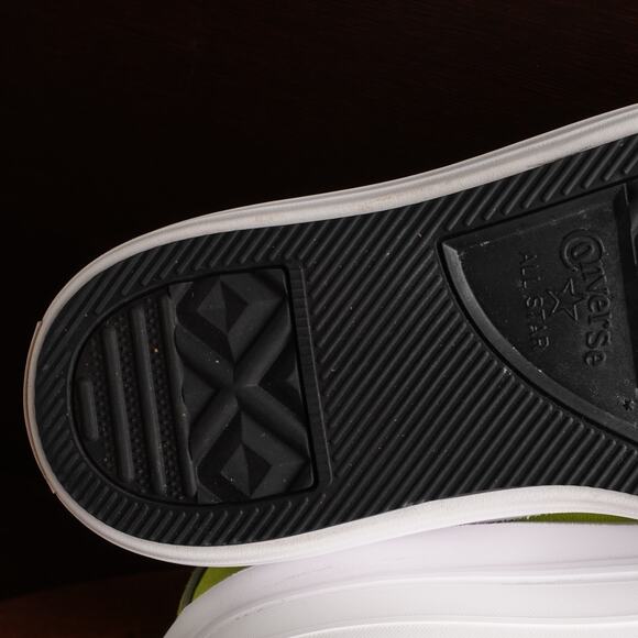 Converse Sneakers Womens SZ 9 Neon Green Move Platform Low Lace Up Casual Shoes - Picture 10 of 13